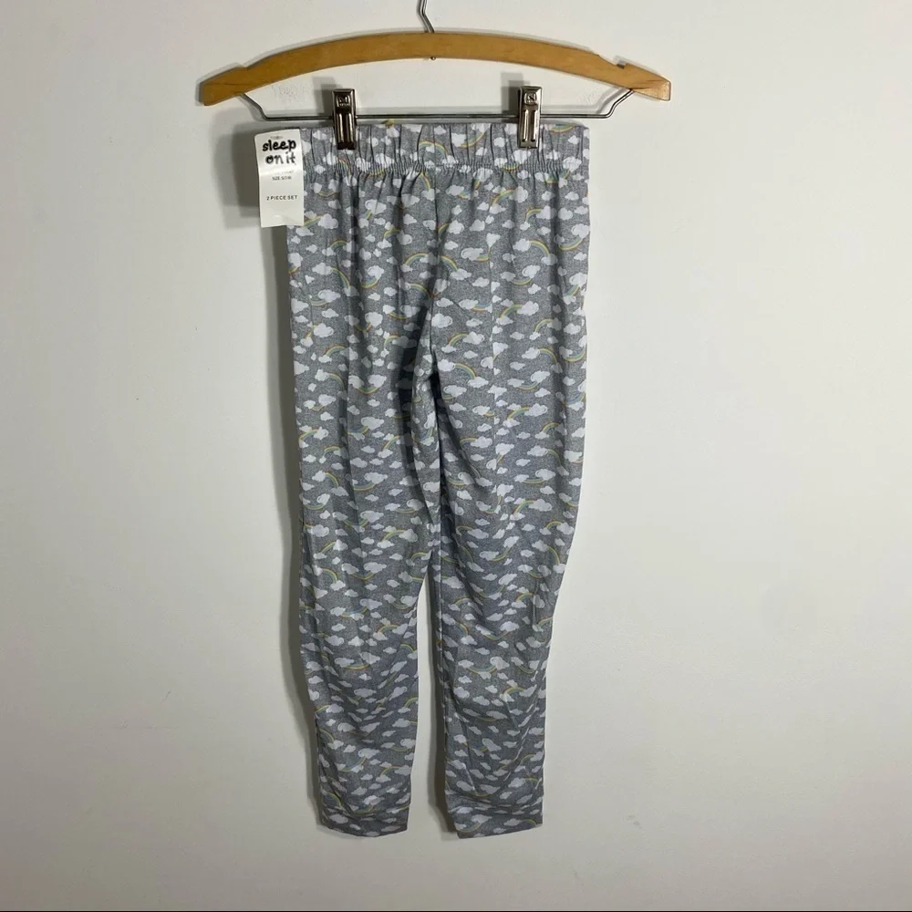 Sleep On It Rainbow Cloud Sleep Pants NWT Small